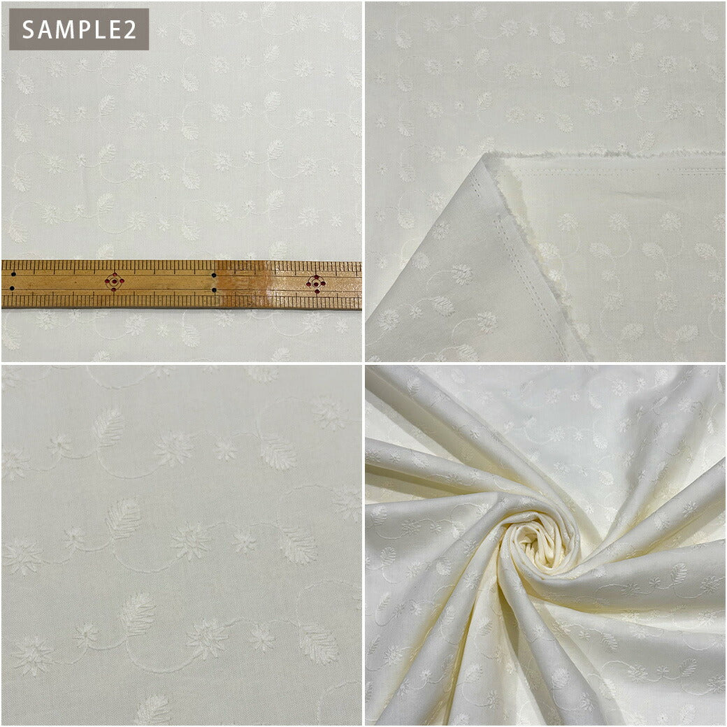 【訳あり】 エンブロイダリーレース 135cm巾 10m 反売り 一反売り 綿レース 生地 布 レース生地 インド綿 インド刺繍 インドレース インド綿生地 刺繍生地 レース刺繍 綿 コットン 綿生地 お得 安い 訳あり アウト