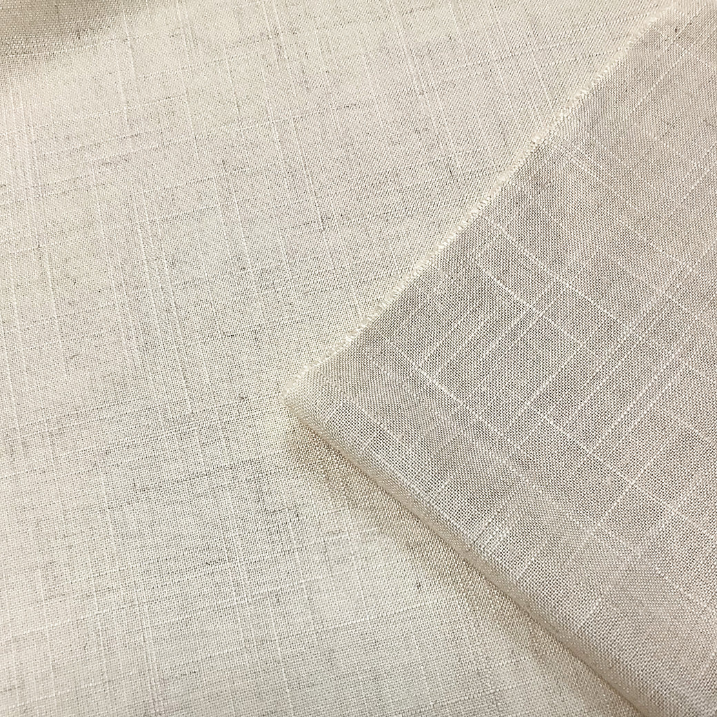 麻混ブッチャー生地