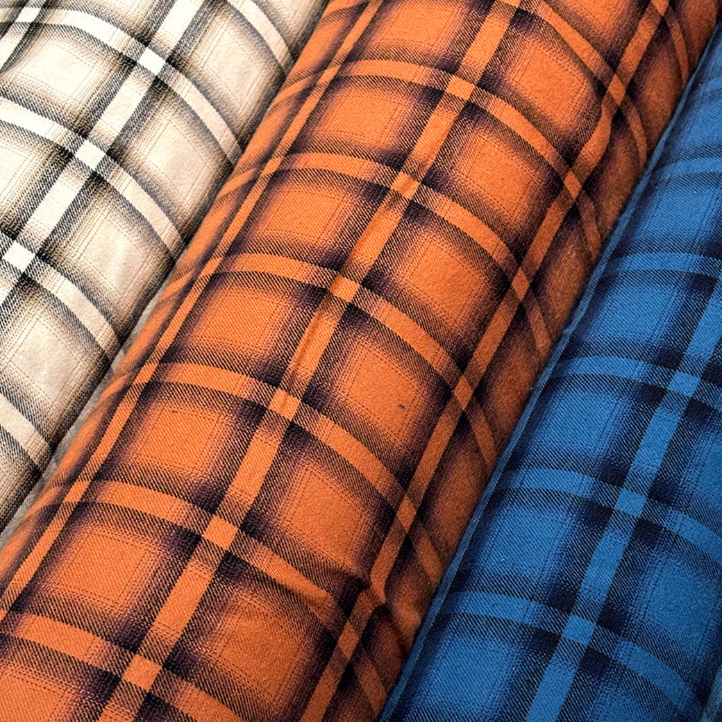 チェックのネル生地