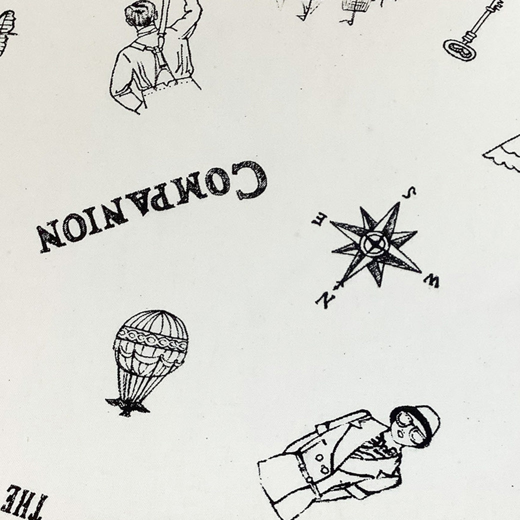 ヒコーキプリント生地