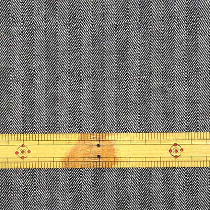 生地 【 ヘリンボンデニム グレー 】 145cm巾 幅広 綿100％ ヘリンボン生地 ヘリンボーン生地