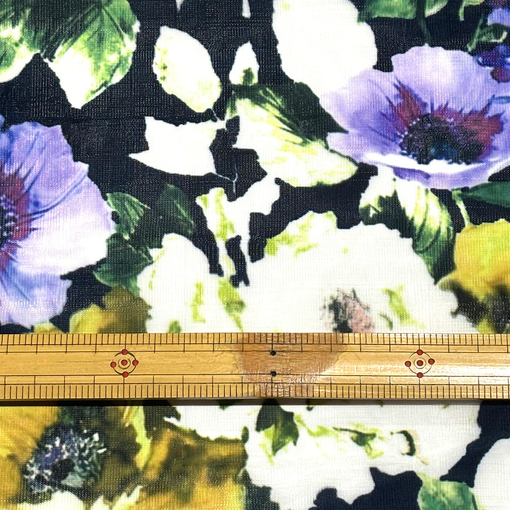 花柄リファインオーガンジー生地