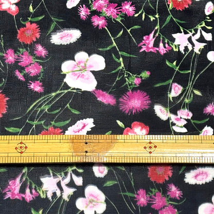 花柄リファインオーガンジー生地