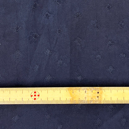生地 【 キュプラ 花柄 ネイビー】 130cm巾 キュプラ生地 光沢生地