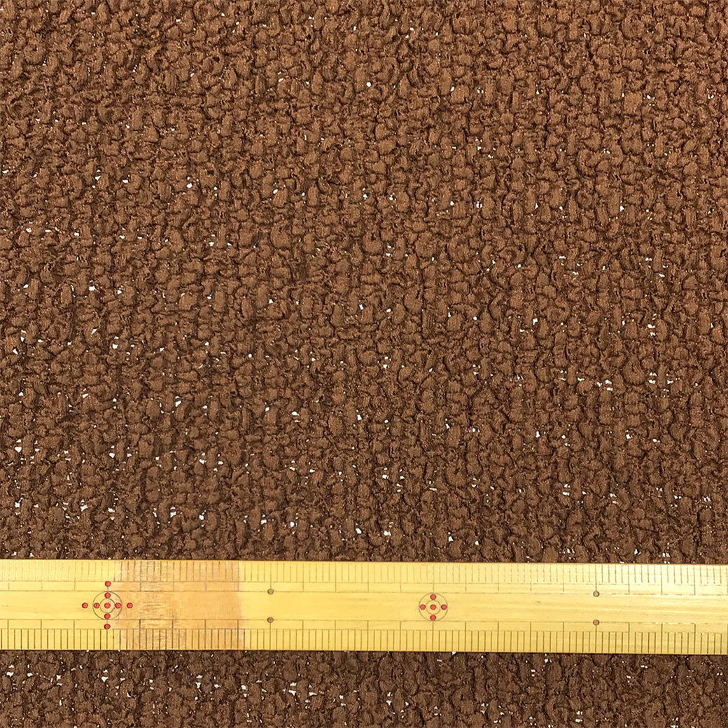 生地 【 ポコポコレース ブラウン 】 レース生地 120cm巾 立体感 凹凸 伸縮性 ふくれジャガード ポップコーン