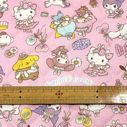 生地 【 サンリオキャラキルト 薄ピンク 】 サンリオ キルト生地 キルティング 105cm巾 コットン 綿100％ キャラクター