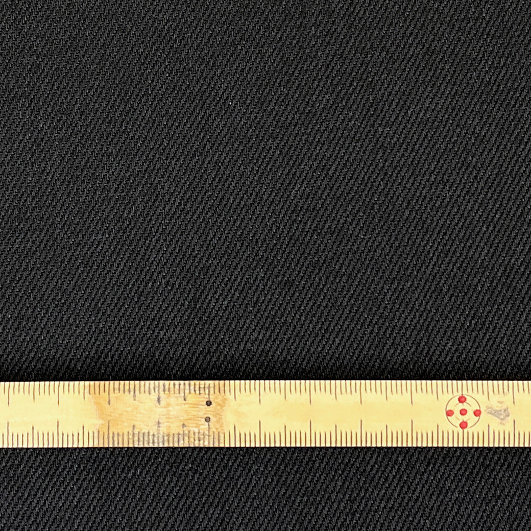 生地 【 国産カツラギストレッチ 黒 】 136cm巾 カツラギ生地 ストレッチ生地