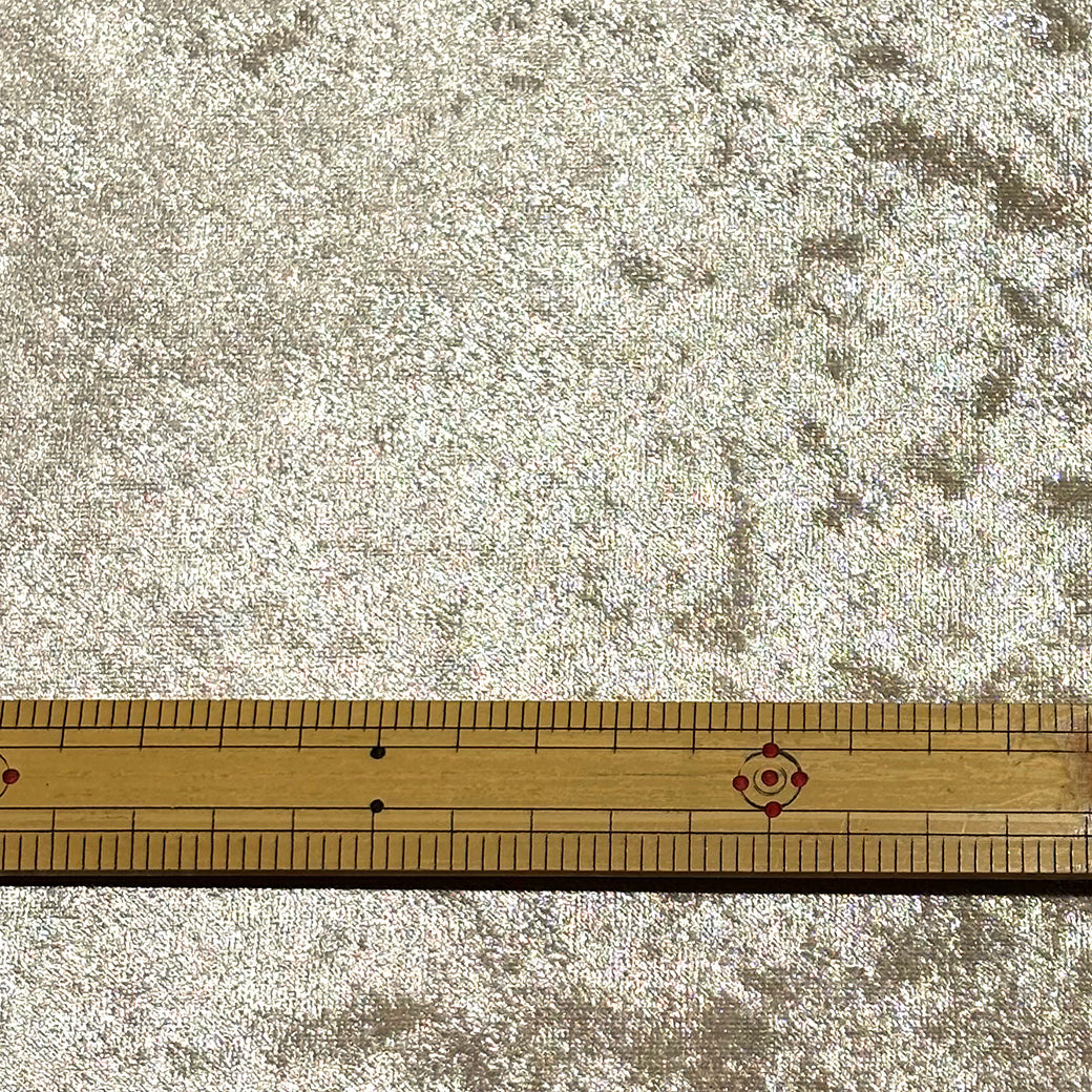 生地 【 クラッシュベロア 薄ベージュ 】 ベロア生地 ベルベット 150cm巾 幅広 無地 ポリエステル