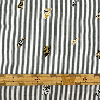 生地 【 モダール 刺繍ストライプ 薄黒 】 104cm巾 モダール生地 レーヨンモダール 刺繍生地 ストライプ生地 刺繍ストライプ 薄手生地