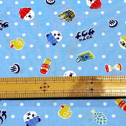 サウナアニマル柄の生地