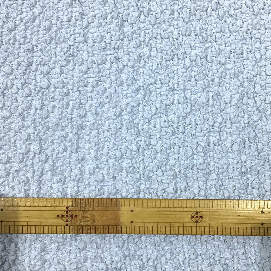 生地 【 ポコポコレース サックス】 レース生地 120cm巾 立体感 凹凸 伸縮性 ふくれジャガード ポップコーン
