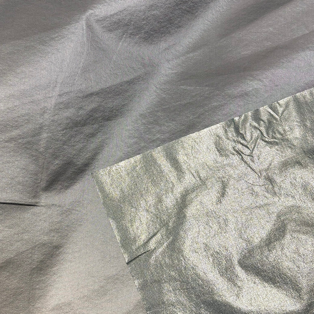 生地 【 WHITEBROW シャカシャカリップストップ 防水 ライトブロンズ 】 140cm巾 幅広 防水リップストップ ナイロン生地 格子状生地 軽量生地