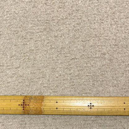 生地 【 ミネアループ ベージュ 】 140cm巾 幅広 ウールループ生地 ウール混生地 モヘア混生地 ブークレ生地