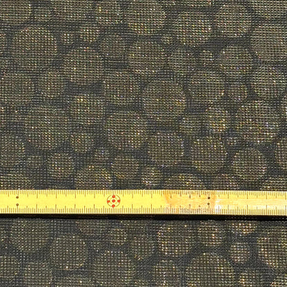 ドット柄ラメニット生地