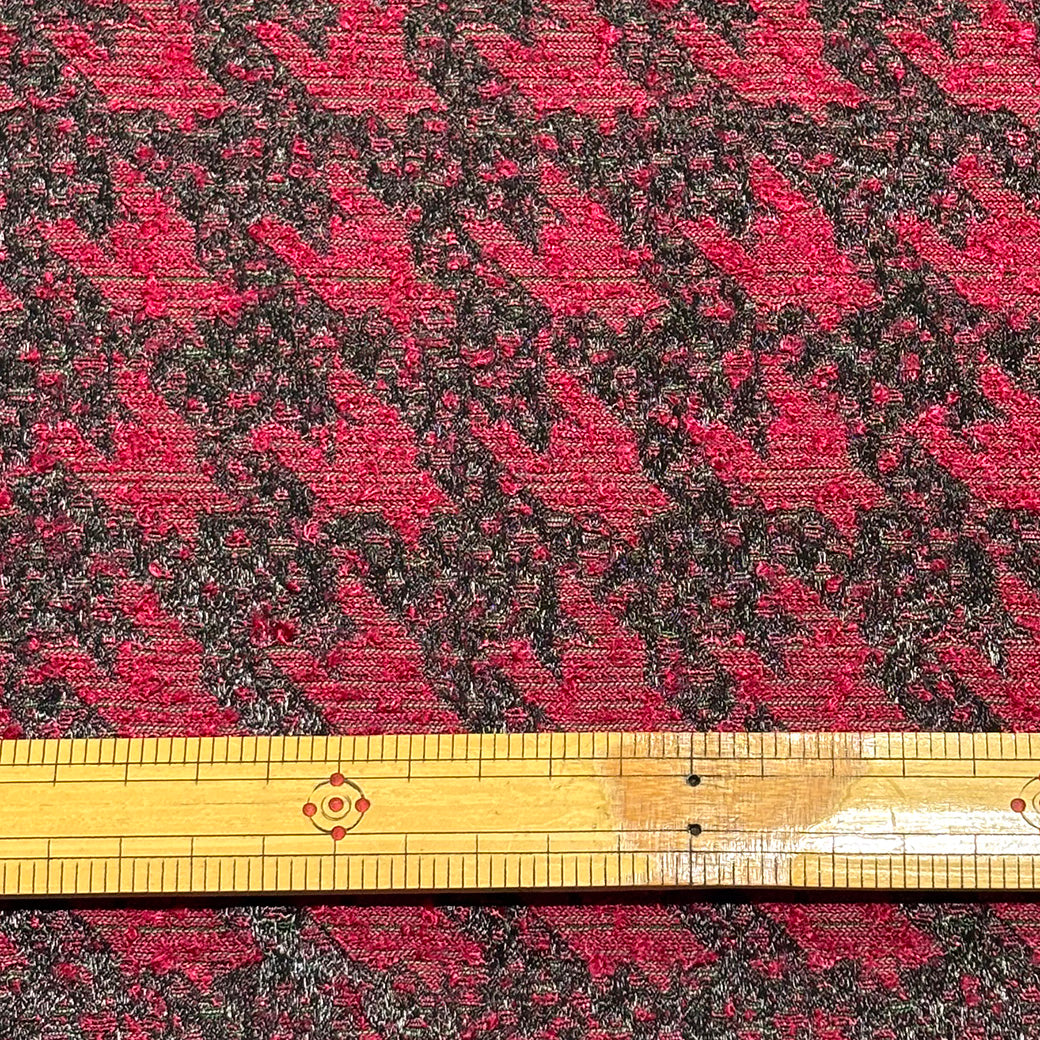 モザイク風千鳥格子ジャガード生地