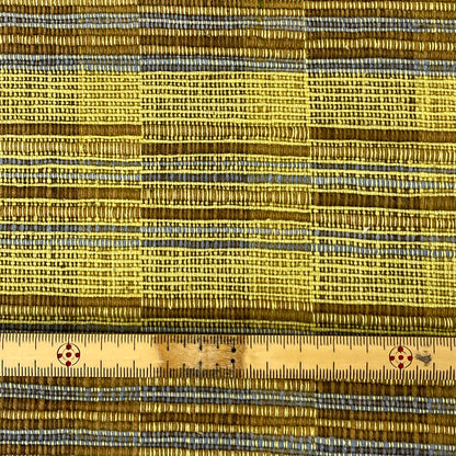 生地 【 インド綿 黄色×ベージュ 】 122cm巾 綿100％ インド綿生地 コットン生地