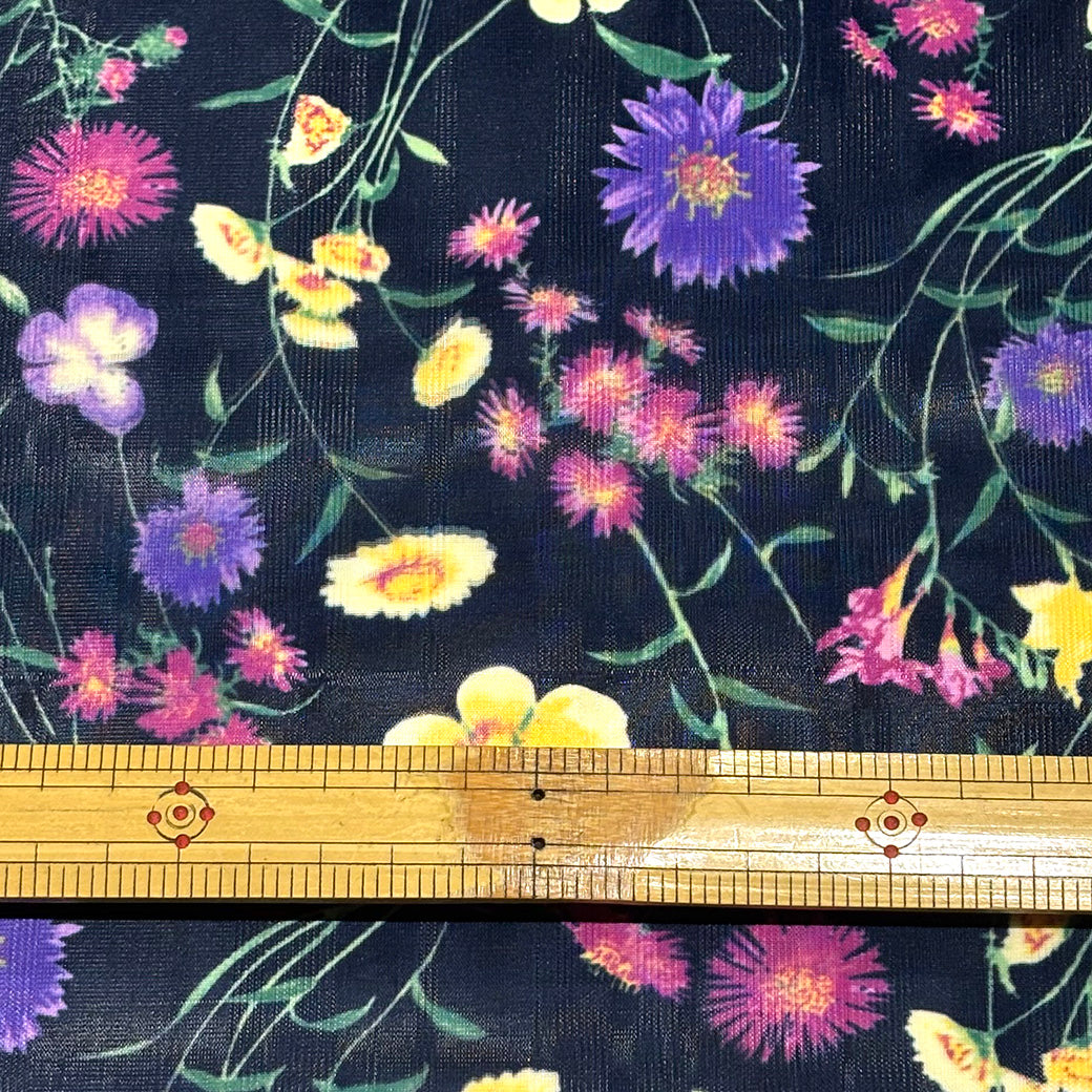 花柄リファインオーガンジー生地