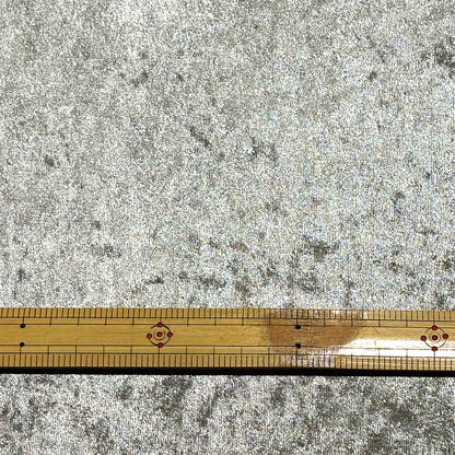 生地 【 クラッシュベロア ライトグレー 】 ベロア生地 ベルベット 150cm巾 幅広 無地 ポリエステル