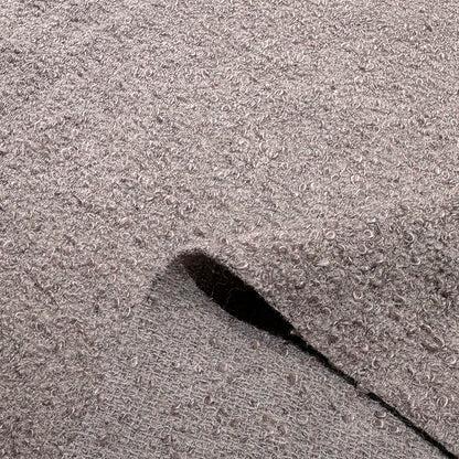 生地 【 ミネアループ グレージュ】 140cm巾 幅広 ウールループ生地 ウール混生地 モヘア混生地 ブークレ生地
