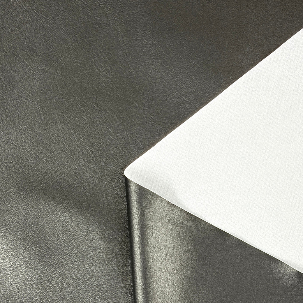 生地 【 合皮 黒 】 140cm巾 幅広 フェイクレザー PUレザー レザー調生地 バッグ