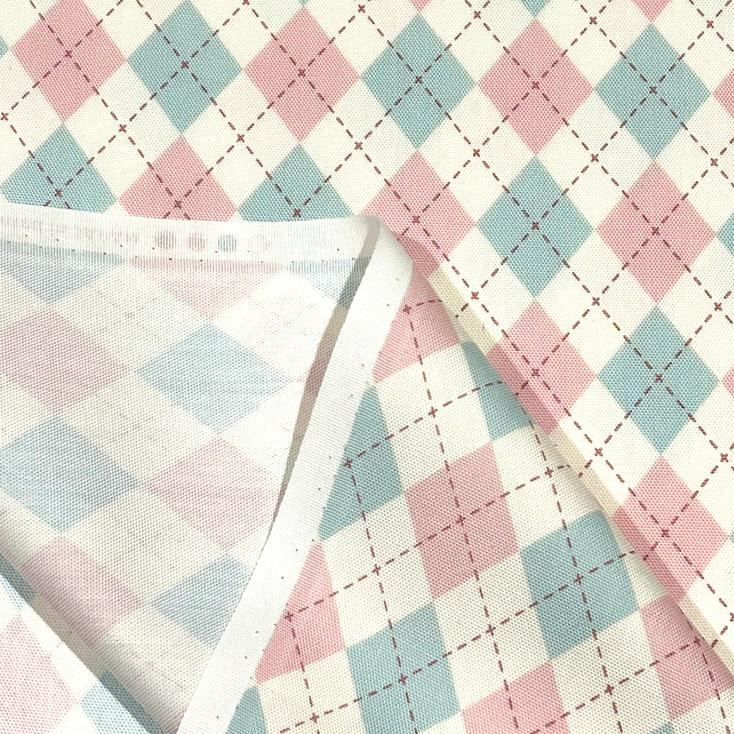 アーガイル柄の生地