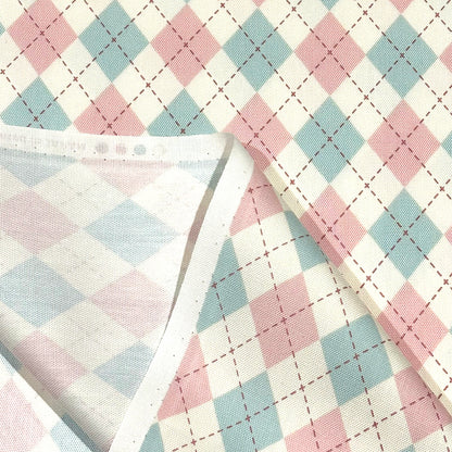 アーガイル柄の生地