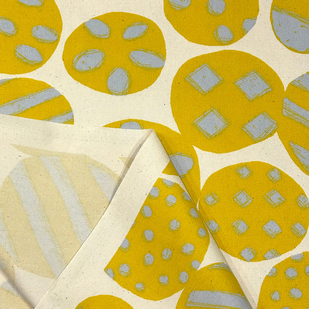 まる柄オックス生地