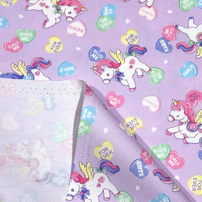 ユニコーン柄の生地