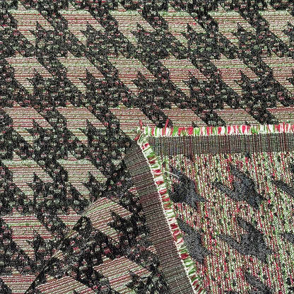 モザイク風千鳥格子ジャガード生地