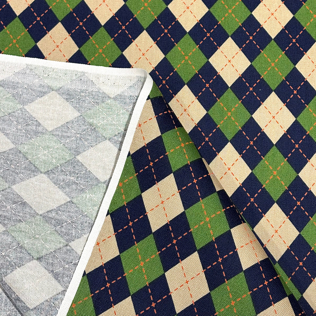 アーガイル柄の生地