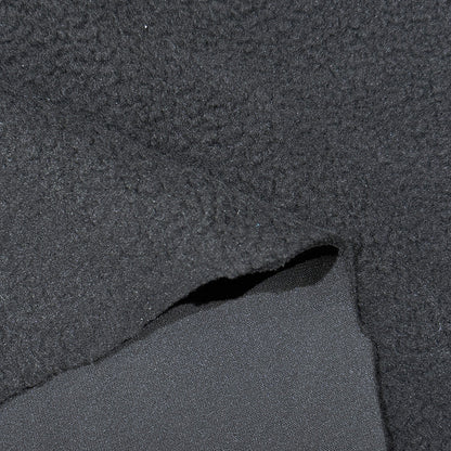 生地 【 ソフトフリース 黒 】 180cm巾 幅広 フリース生地 極厚フリース 厚手フリース やわらかフリース あったか生地 防寒生地
