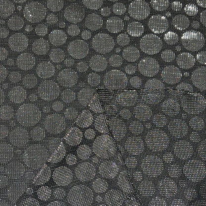 ドット柄ラメニット生地