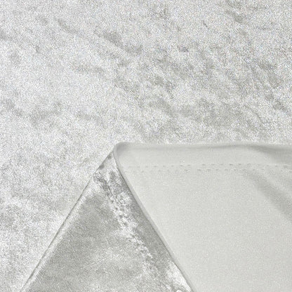 生地 【 クラッシュベロア ホワイト 】 ベロア生地 ベルベット 150cm巾 幅広 無地 ポリエステル