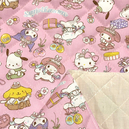 生地 【 サンリオキャラキルト 薄ピンク 】 サンリオ キルト生地 キルティング 105cm巾 コットン 綿100％ キャラクター