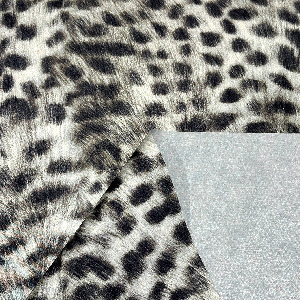 ヒョウ柄防水ナイロン生地