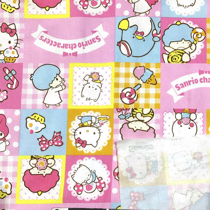生地 【 KOKKA サンリオキャラクターズ オックスフォード ピンク 】 110cm巾 綿100％ オックス生地 キャラクター生地 サンリオ生地