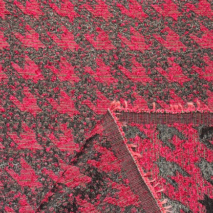 モザイク風千鳥格子ジャガード生地