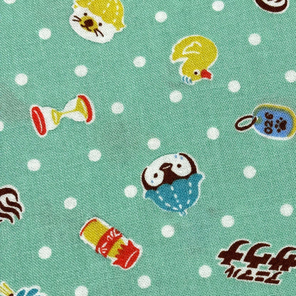 サウナアニマル柄の生地