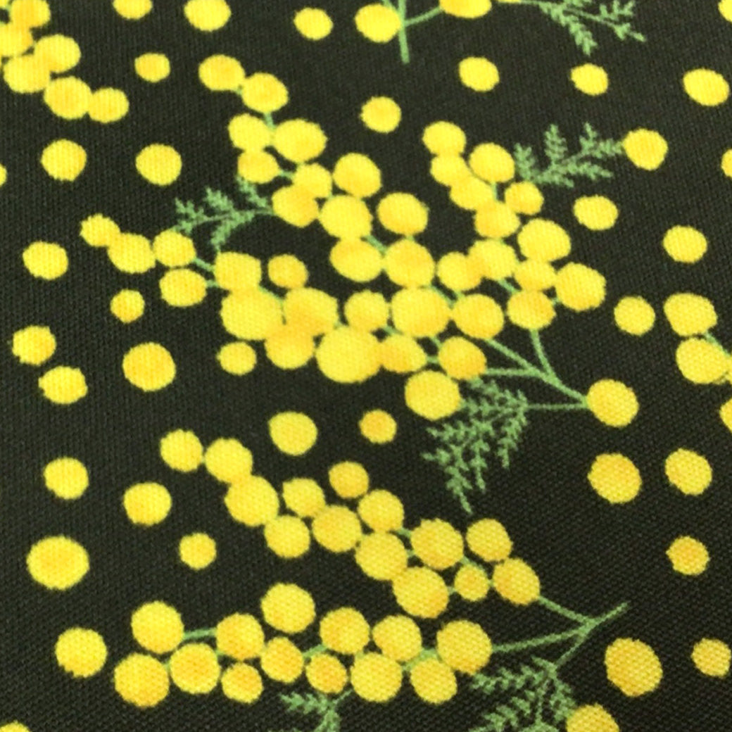 生地 【 ミモザ オックスフォード ダークグレー 】 オックス生地 綿プリント 110cm巾 綿100％