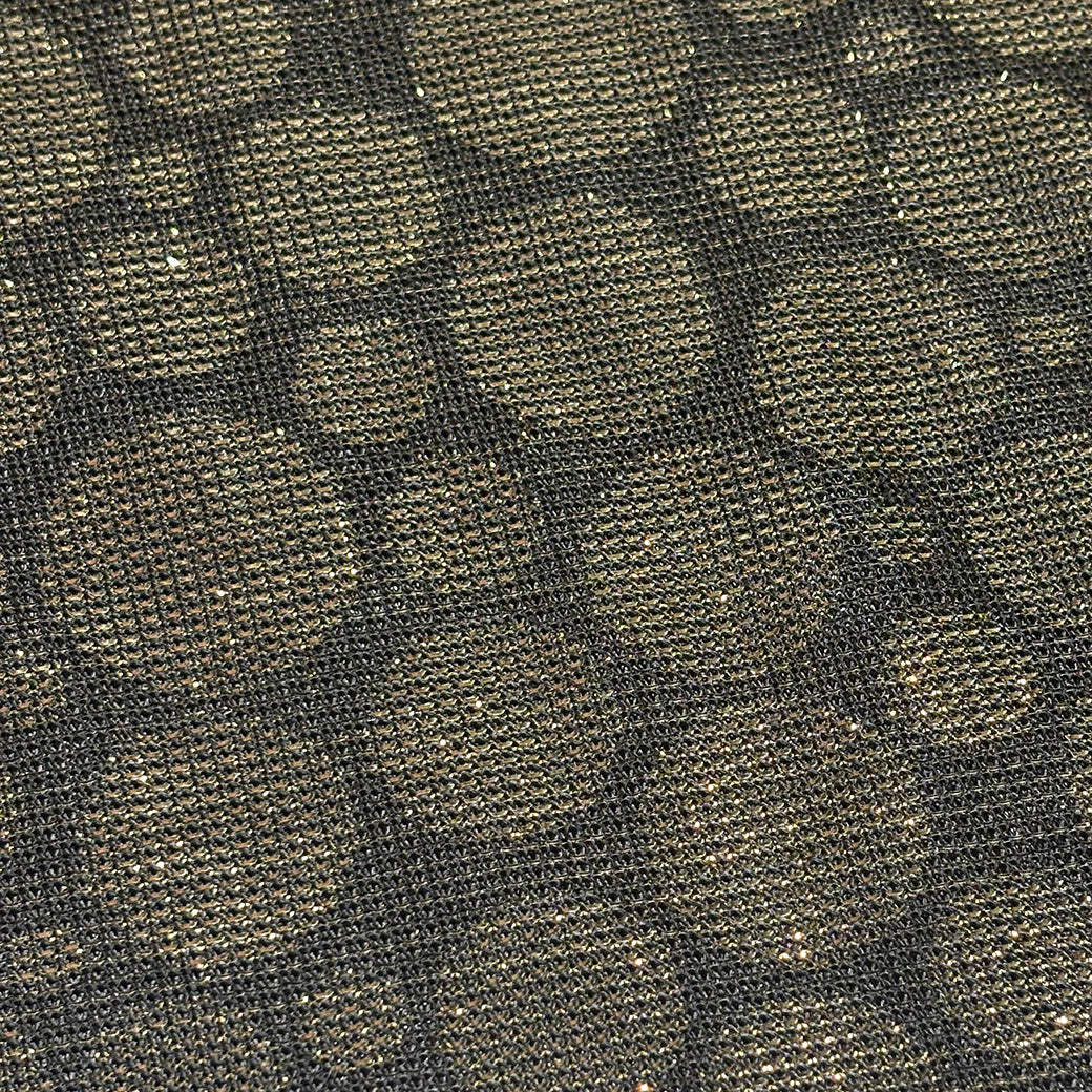 ドット柄ラメニット生地