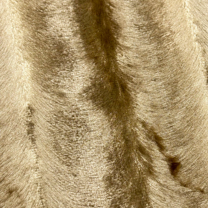 生地 【 シールファー ゴールド 】 ファー生地 フェイクファー シール生地 アニマルシール 137cm巾 なめらか さらさら ふわふわ 模造毛皮 毛短 薄手