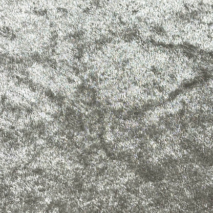 生地 【 クラッシュベロア シルバー 】 ベロア生地 ベルベット 150cm巾 幅広 無地 ポリエステル