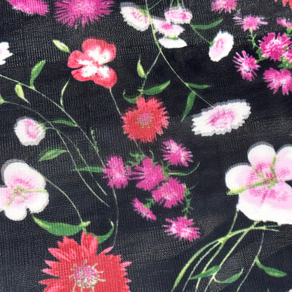 花柄リファインオーガンジー生地