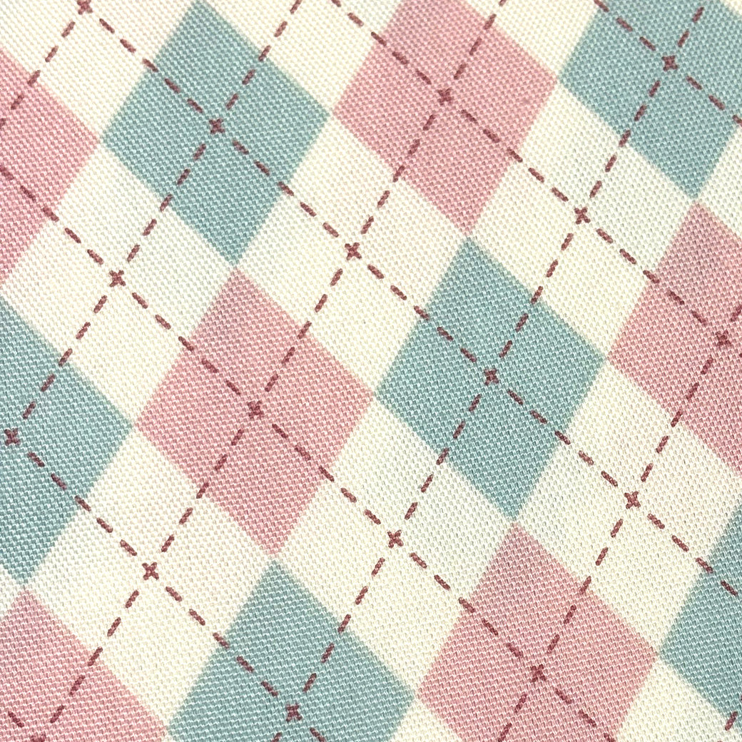 アーガイル柄の生地