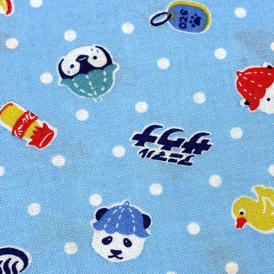 サウナアニマル柄の生地