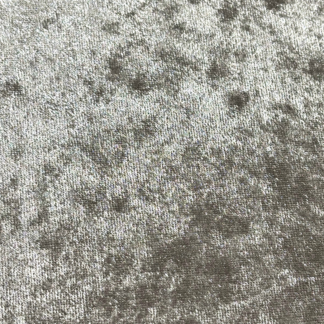 生地 【 クラッシュベロア ライトグレー 】 ベロア生地 ベルベット 150cm巾 幅広 無地 ポリエステル