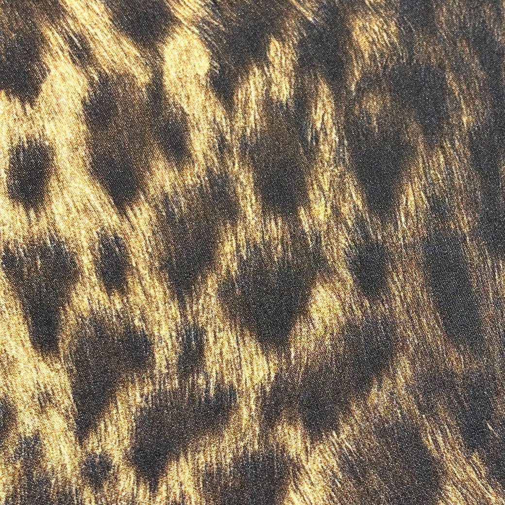 ヒョウ柄防水ナイロン生地