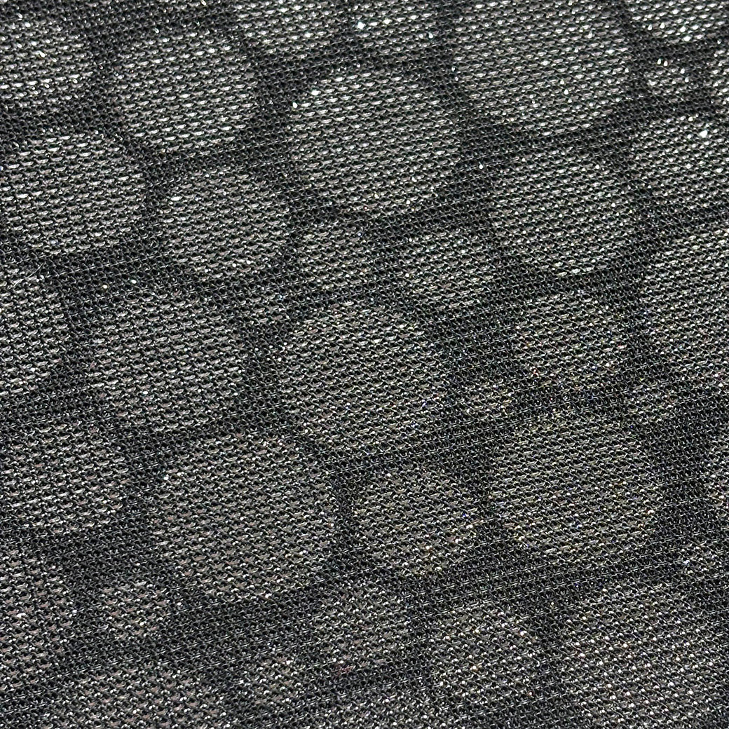 ドット柄ラメニット生地