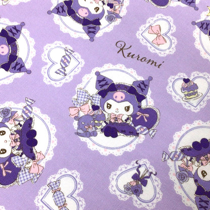 生地 【 オックスフォード クロミ ライトパープル】 オックス生地 110cm巾 サンリオ クロミちゃん