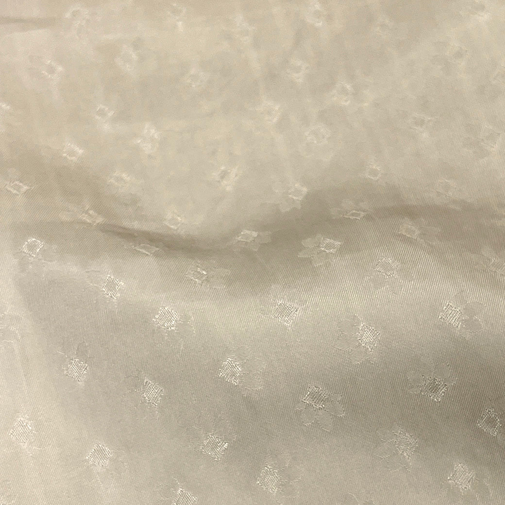 生地 【 キュプラ 花柄 ベージュ 】 130cm巾 キュプラ生地 光沢生地